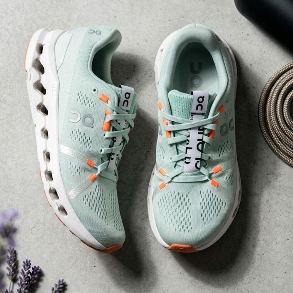 On Cloud Running Cloudsurfer CloudTec Phase Womens 6.5 Mint Green Sneakers Shoes